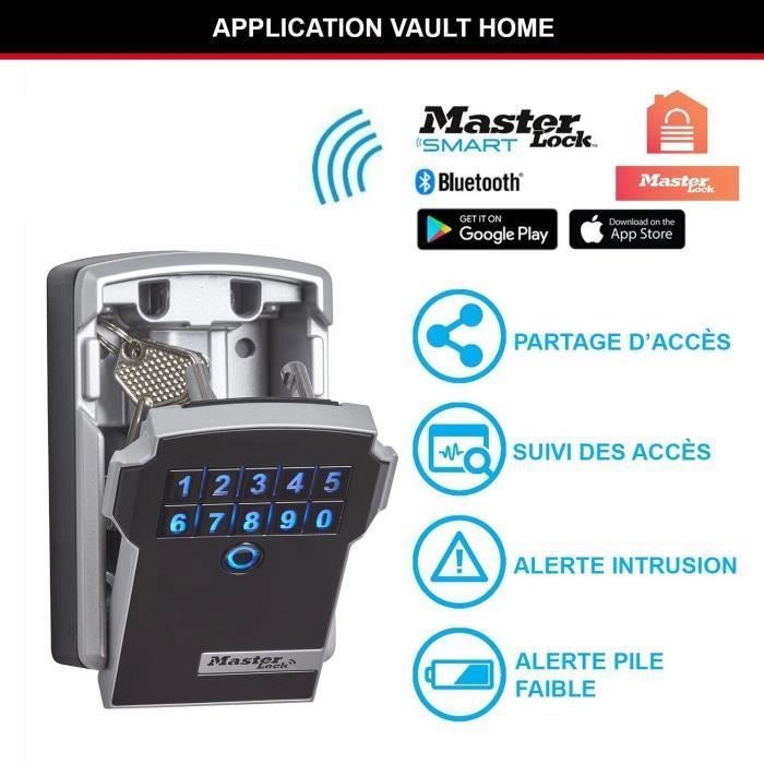 BLOCCO MASTER Sicuro Bluetooth Keybox - Formato L - Keybox connesso