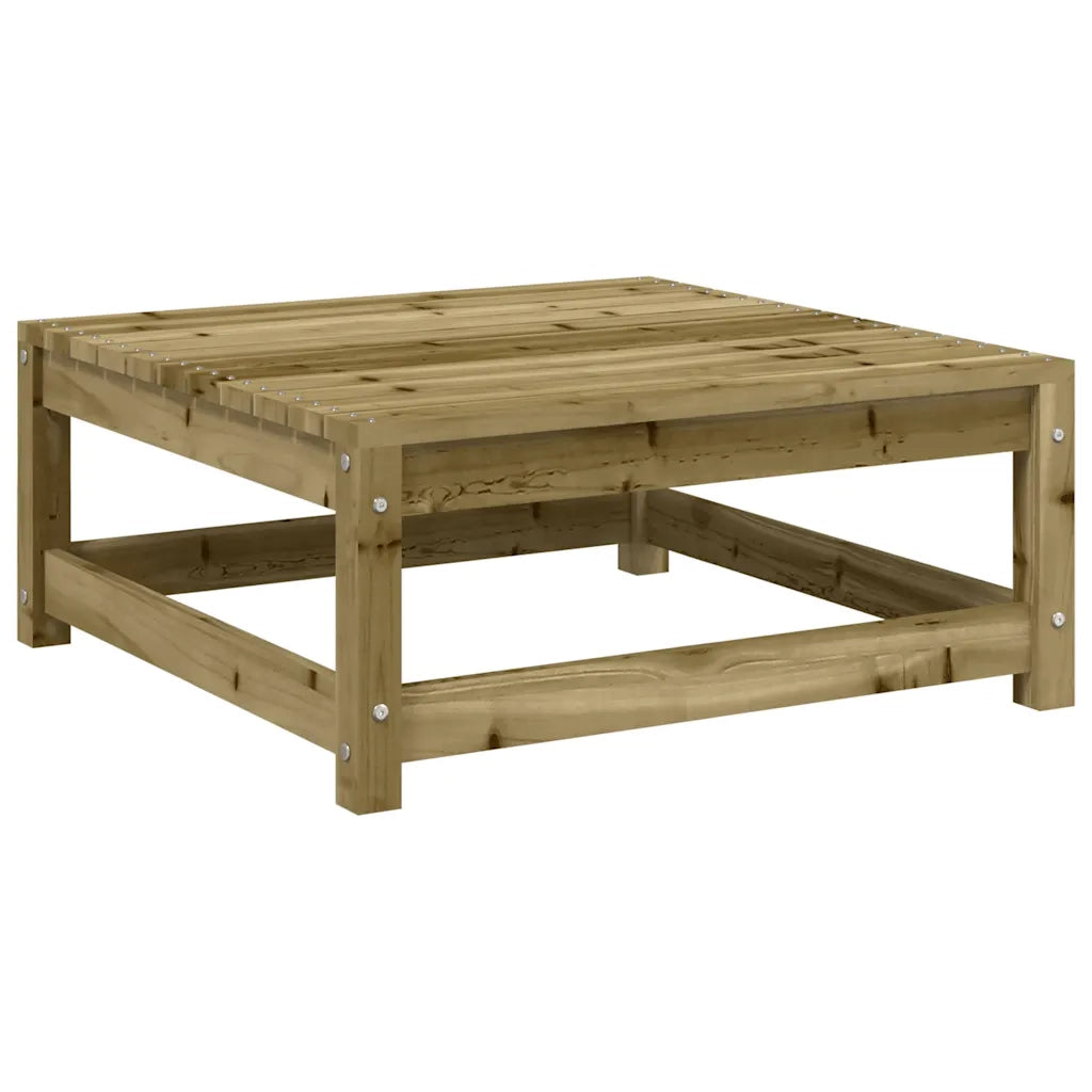 Sedia da giardino-Poggiapiedi da Giardino 70x70x30 cm in Legno Impregnato di Pino