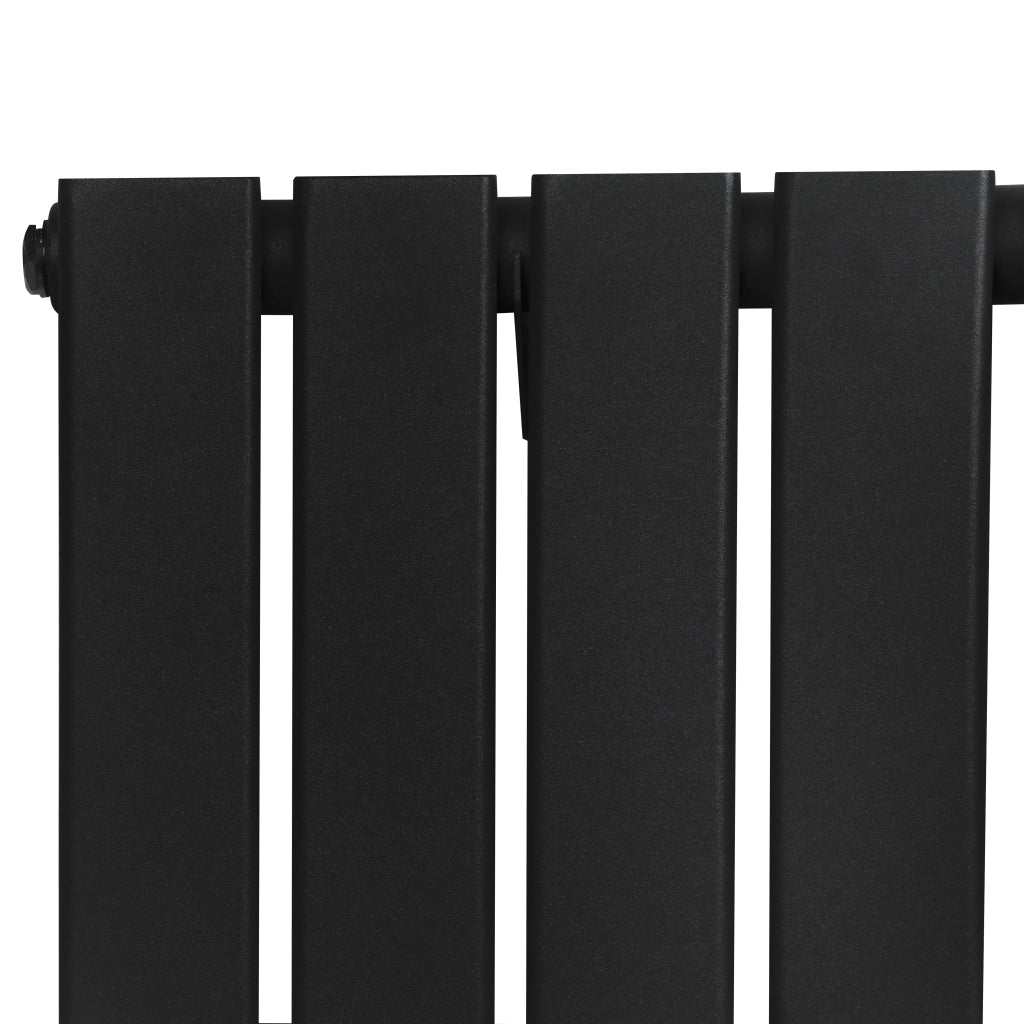 Radiatore Verticale Design Piatto Colonna Singola Nero 1600x280 mm