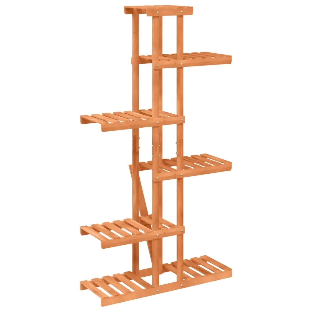 Portafiori-Supporto per Piante-Rastrelliera per Fiori 75x25x140,5 cm in Legno Massello di Abete 416798