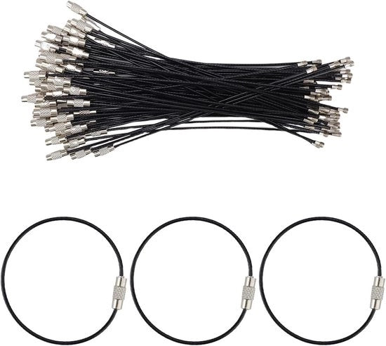 Set di chiavi a molla da 65 pezzi - Chiavi a molla multifunzionali in acciaio inossidabile - Chiave a molla per etichette di bagaglio e attacchi per abiti - Codice prodotto: - Modello: - Caratteristiche tecniche: