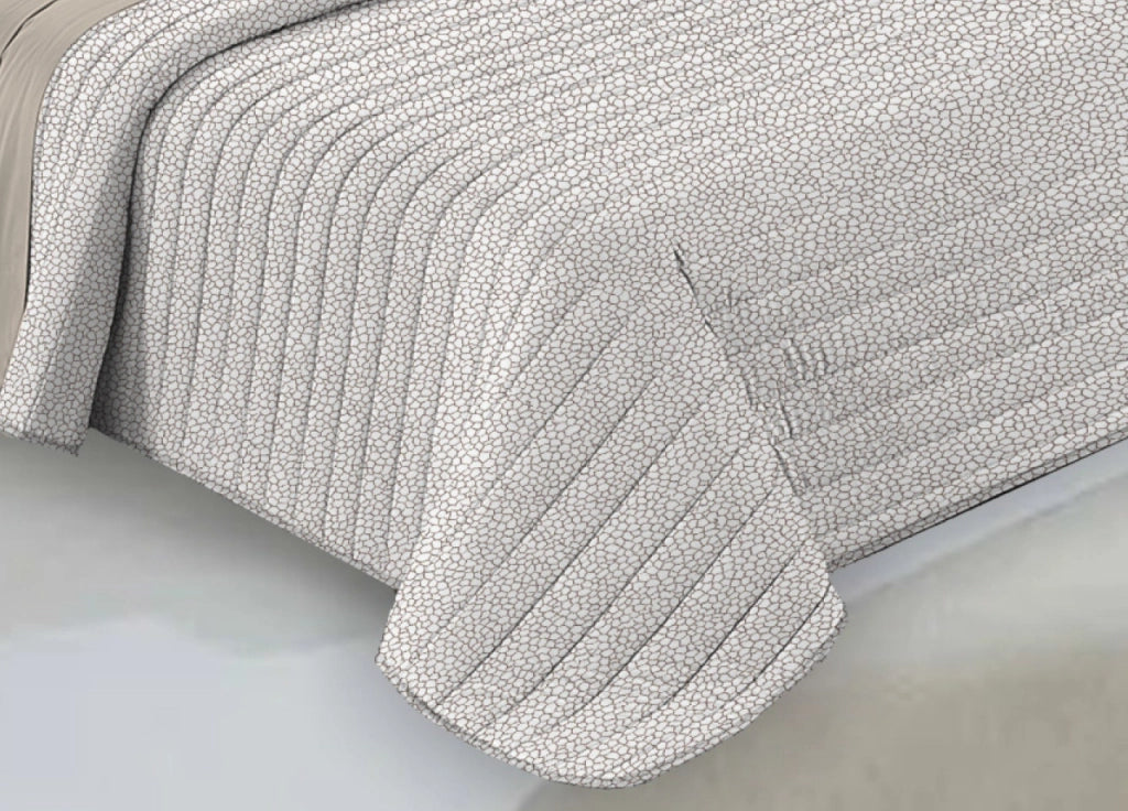 Quilt Trapuntino Piumino Estivo 100gr/mq Microfibra Diadema Borbon - Singolo - Beige 1