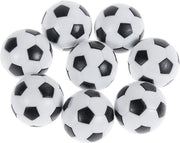 Curva di Calcio - Palla Curva di Calcio - Palla Curva di Calcio Professionale - Palla di Calcio per Divertimento - Palla di Calcio in Gomma per Bambini da 3 Anni - 8 Pezzi - Nero e Bianco - 32 mm