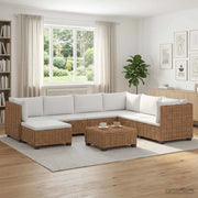 8 pz Set Lounge in Rattan con Cuscini GENDT Rattan naturale 3429862