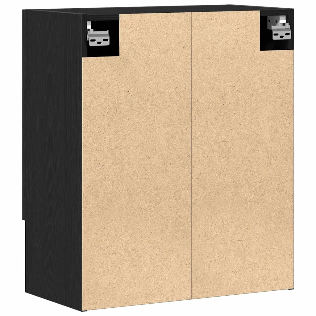 Mobile a muro 60 x 31 x 70 cm Legno ingegnerizzato Rovere Nero 862941
