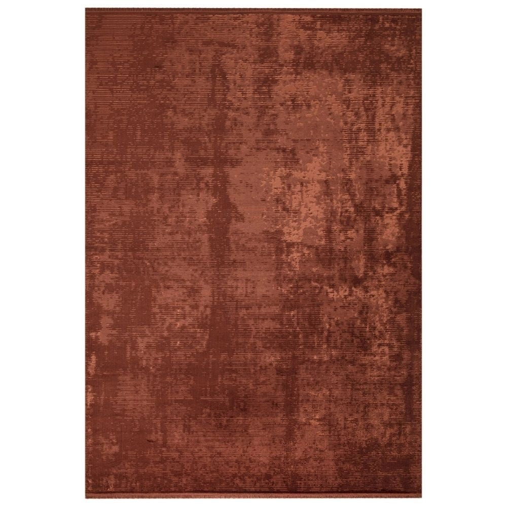 Tappeto antiscivolo vintage bambù colore arancione tabacco 160x230