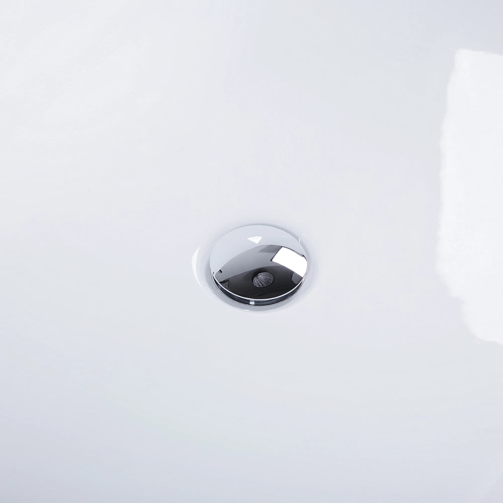 Bagno Nero con argento sanitario acrilico singolo 160 x 76 cm autoportante moderno