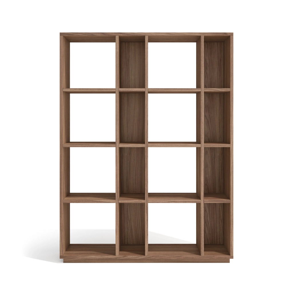 Libreria componibile Herdasa 16 vani effetto finitura noce