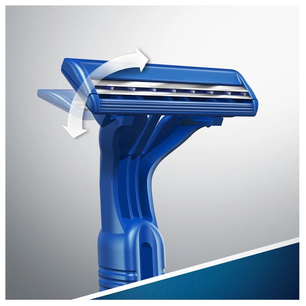 Rasoio usa e getta gillette blue ii slalom confezione da 100 rasoi