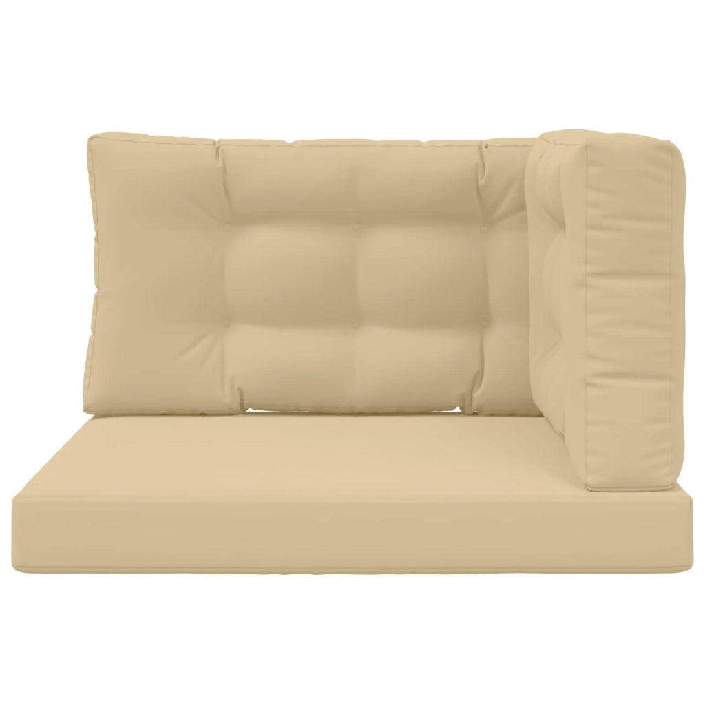 Cuscino per divano da esterno 3 pcs Beige Poliestere 900883