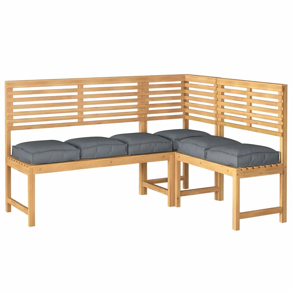 Cuscino 6 pcs Antracite 40 x 40 x 8 cm Tessuto Oxford 42001598