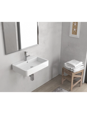 Lavabo sospeso CONTOUR rettangolare 60x40x12 cm