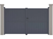Cancello in alluminio "Maurice" - 299,5 x 180,9 cm - Grigio