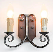 LAMPADE LINEA WOOD LAMPADA A MURO APPLIQUE A 2 LUCI