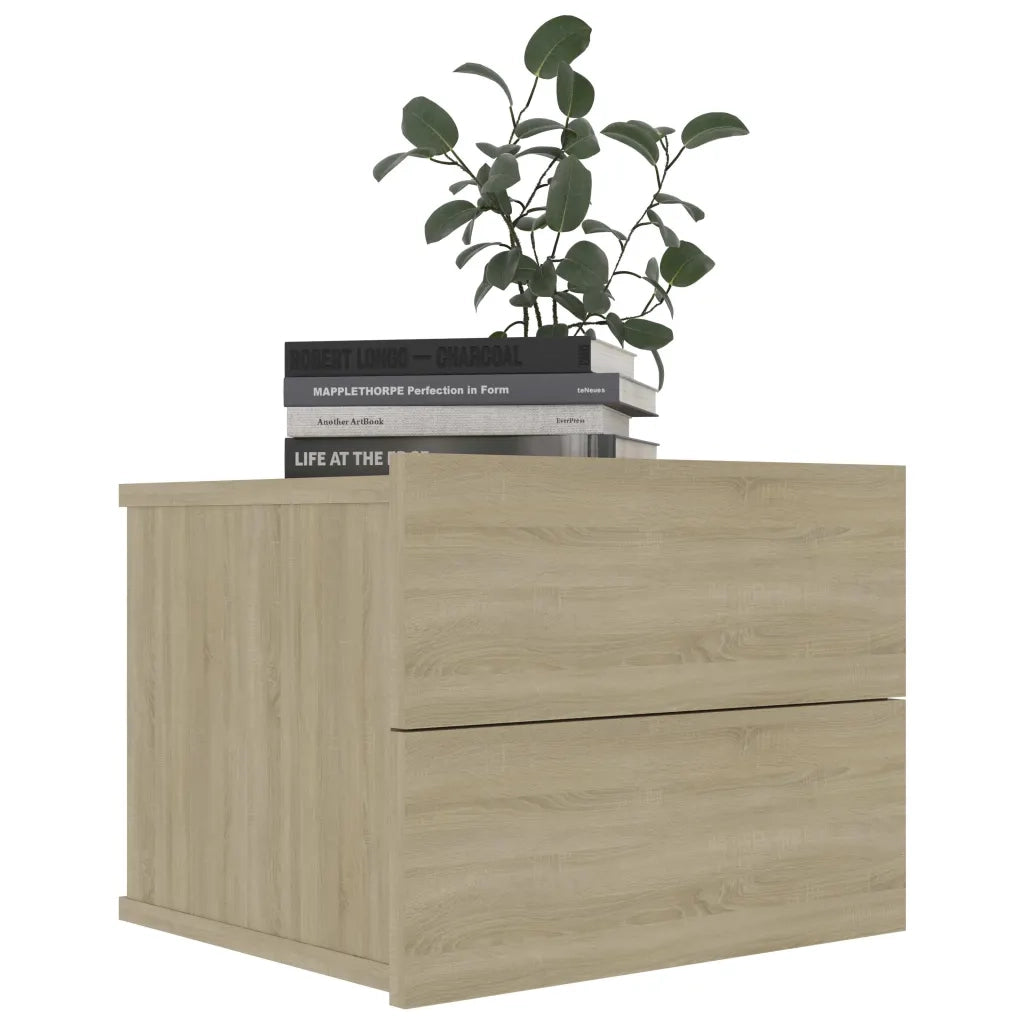 Comodini 2 pz Rovere Sonoma 40x30x30 cm in Legno Multistrato 801060