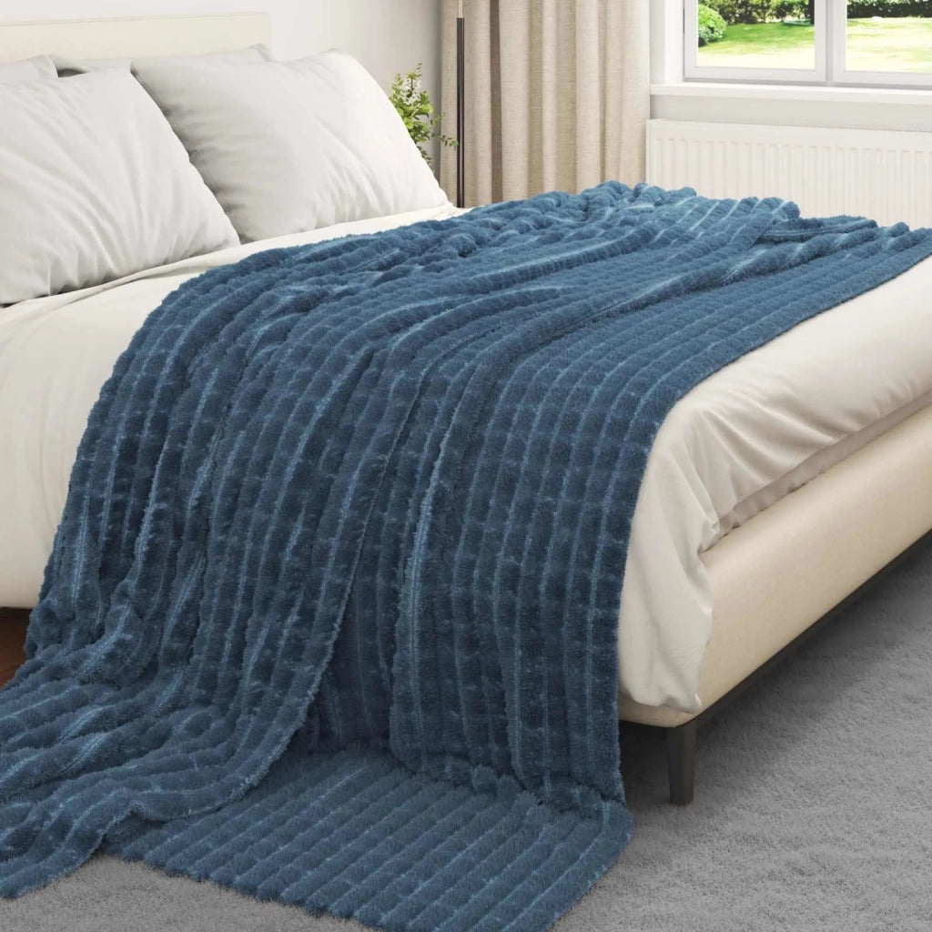 Coperta Blu navy 270 x 240 cm Panno