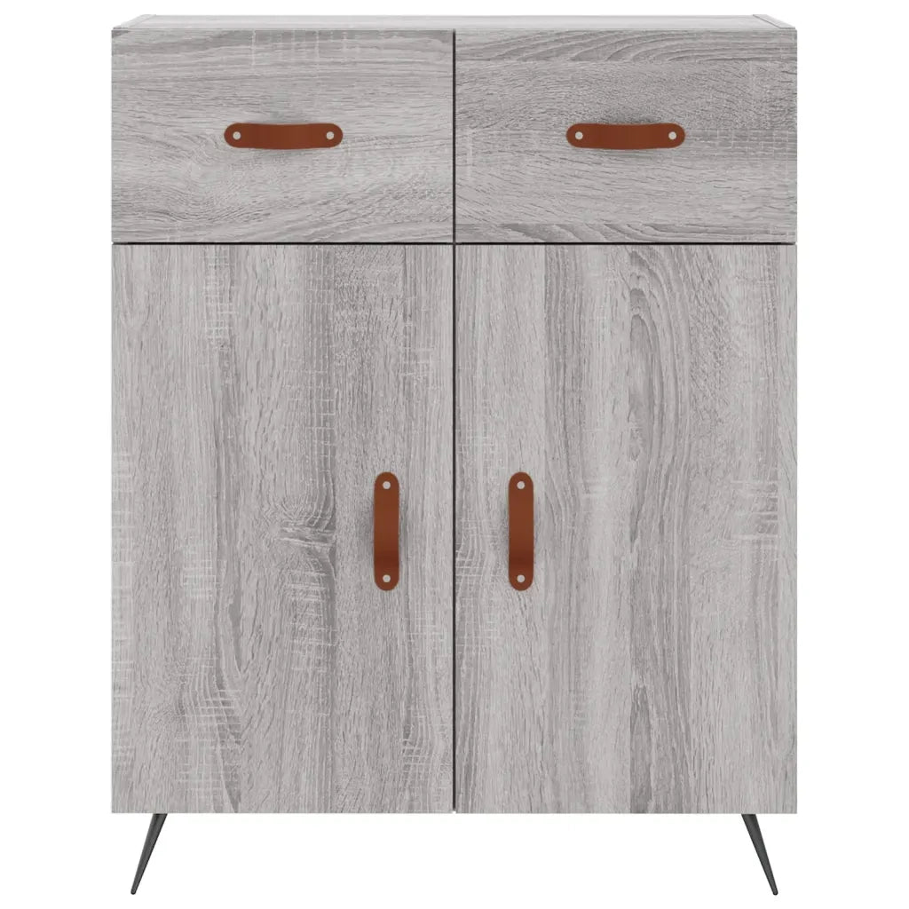 Credenza Grigio Sonoma 69,5x34x180 cm in Legno Multistrato 3198127