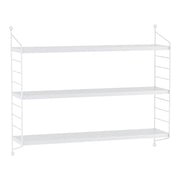 Mensola da parete regolabile a 3 livelli 50 x 60 x 15 cm bianco opaco 03_0007052