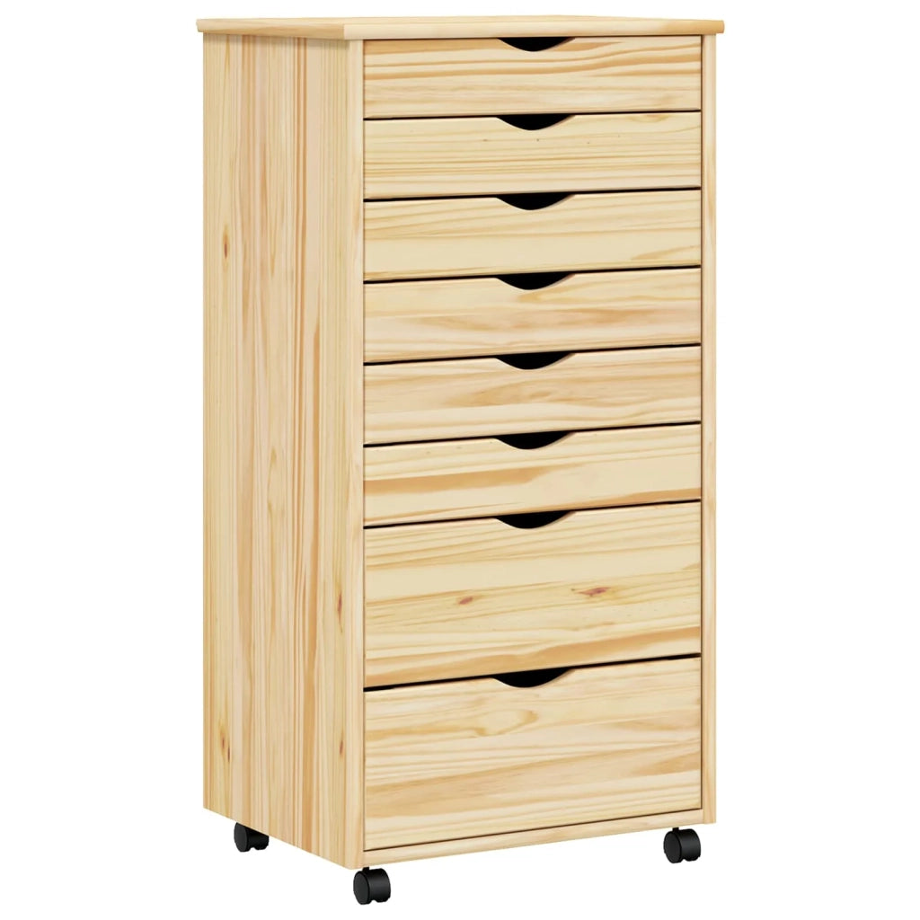 Armadietto Rotolante con Cassetti MOSS Vernice trasparente 42032403