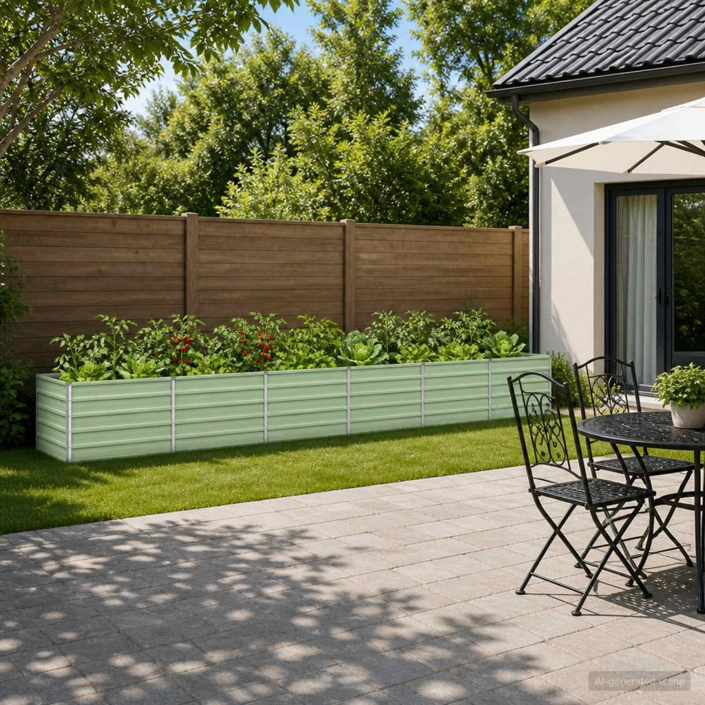 Letto rialzato da giardino Verde Pastello 480 x 80 x 55 cm 8006448