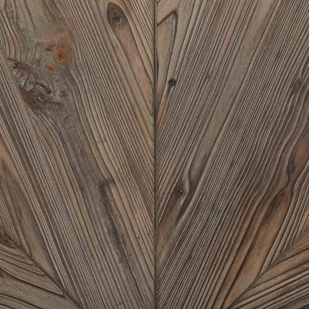 Tavolino da salotto set 2 pezzi in legno e metallo marrone 91x45,5x40,5
