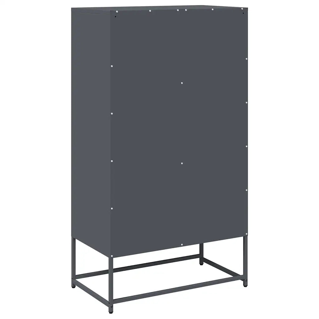 Credenza Antracite 68x39x123 cm Acciaio 853358