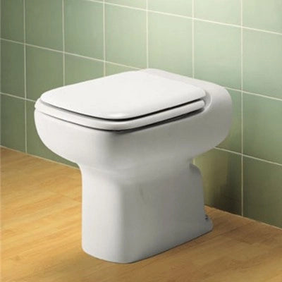 Copriwater champagne serie Conca Ideal Standard in legno rivestito con cerniere