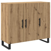 Credenza | Madia | Buffet da pranzo | Armadio da pranzo Rovere artigianale 90 x 34 x 80 cm Legno multistrato