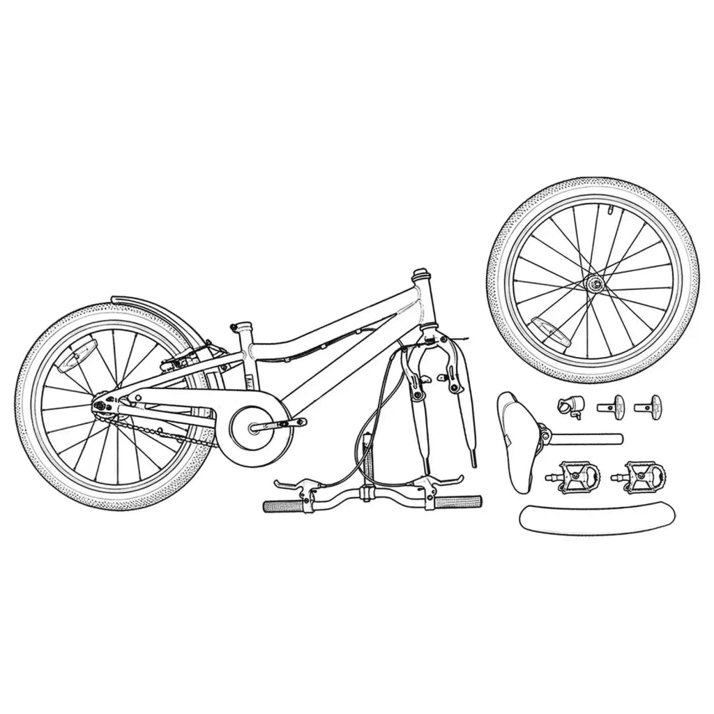 Bicicletta per Bambini 18 Pollici per bambini dai 5 ai 7 anni 42009322