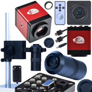 Set Microscopico Draco RED PRO 3 in 1 – Camera KMDRP-HDMI-VGA 2MP, Obiettivo 100x, Piattaforma ODM-100X