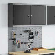 Set di armadi per attrezzi con lo scaffale 3 pcs Nero 3321398