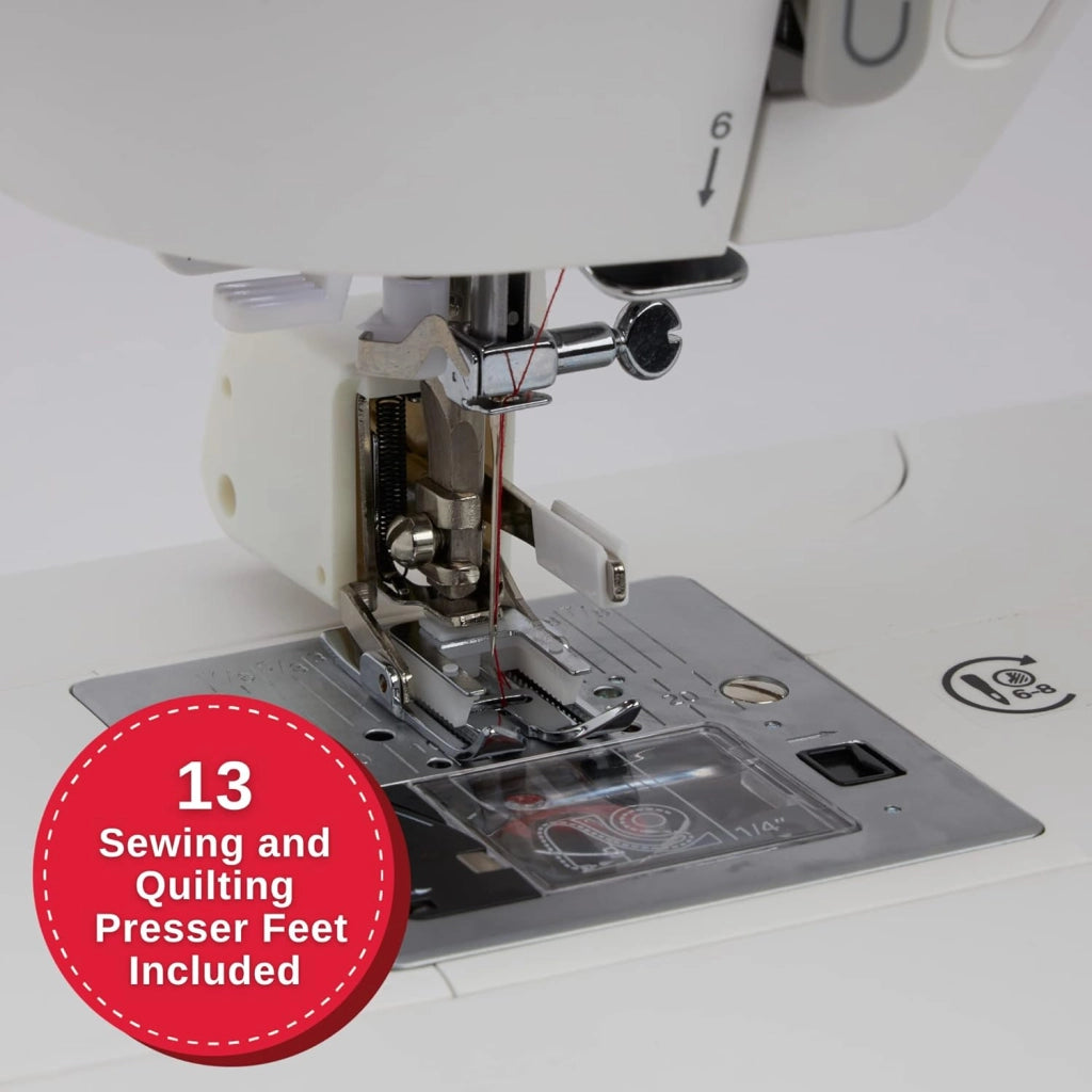 SINGER 9960 Macchina da cucire e per quilting con set di accessori, tavolo di prolunga, 600 punti, modalità autopilota elettronica