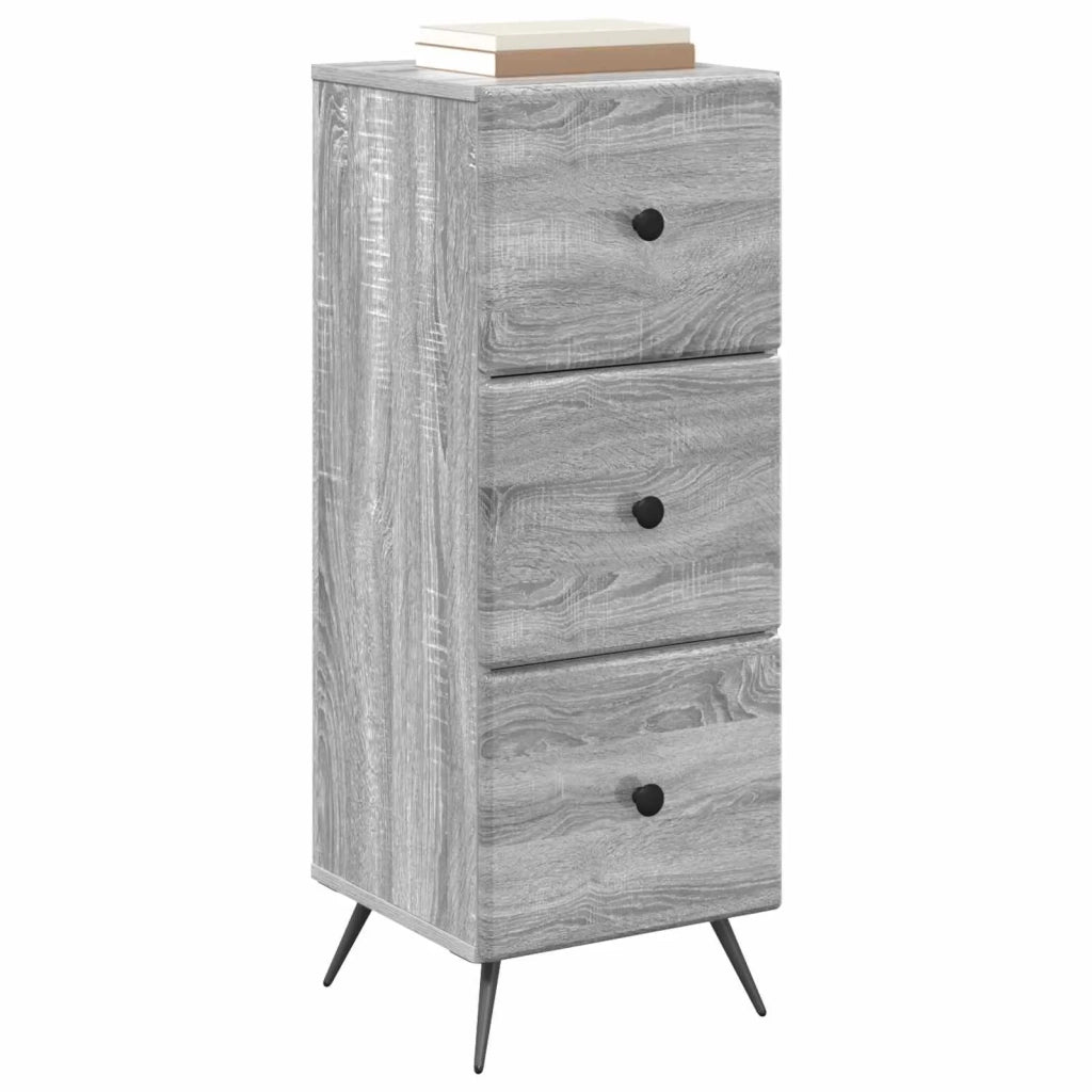 Mobile con Cassetti Grigio Sonoma 33 x 34,5 x 90 cm 895541