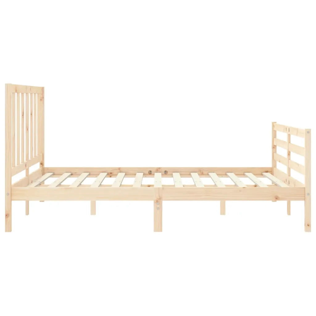 Giroletto senza Materasso-Struttura Letto 160x200 cm in Legno Massello di Pino 282188