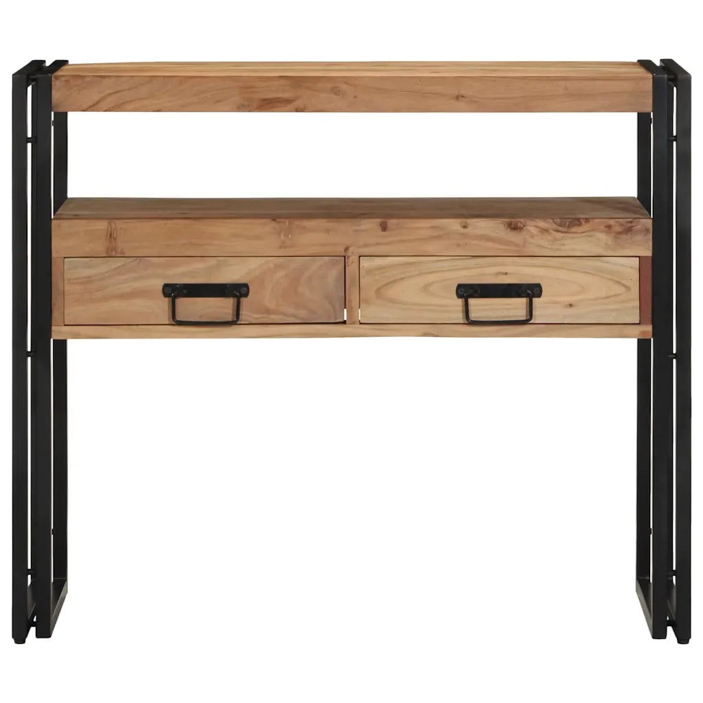 Tavolo consolle 90 x 33 x 75 cm Legno di Acacia Massello 4102743