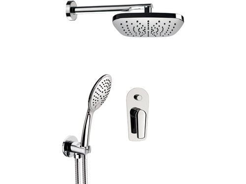 Set doccia con soffione, miscelatore e doccino - serie vanity