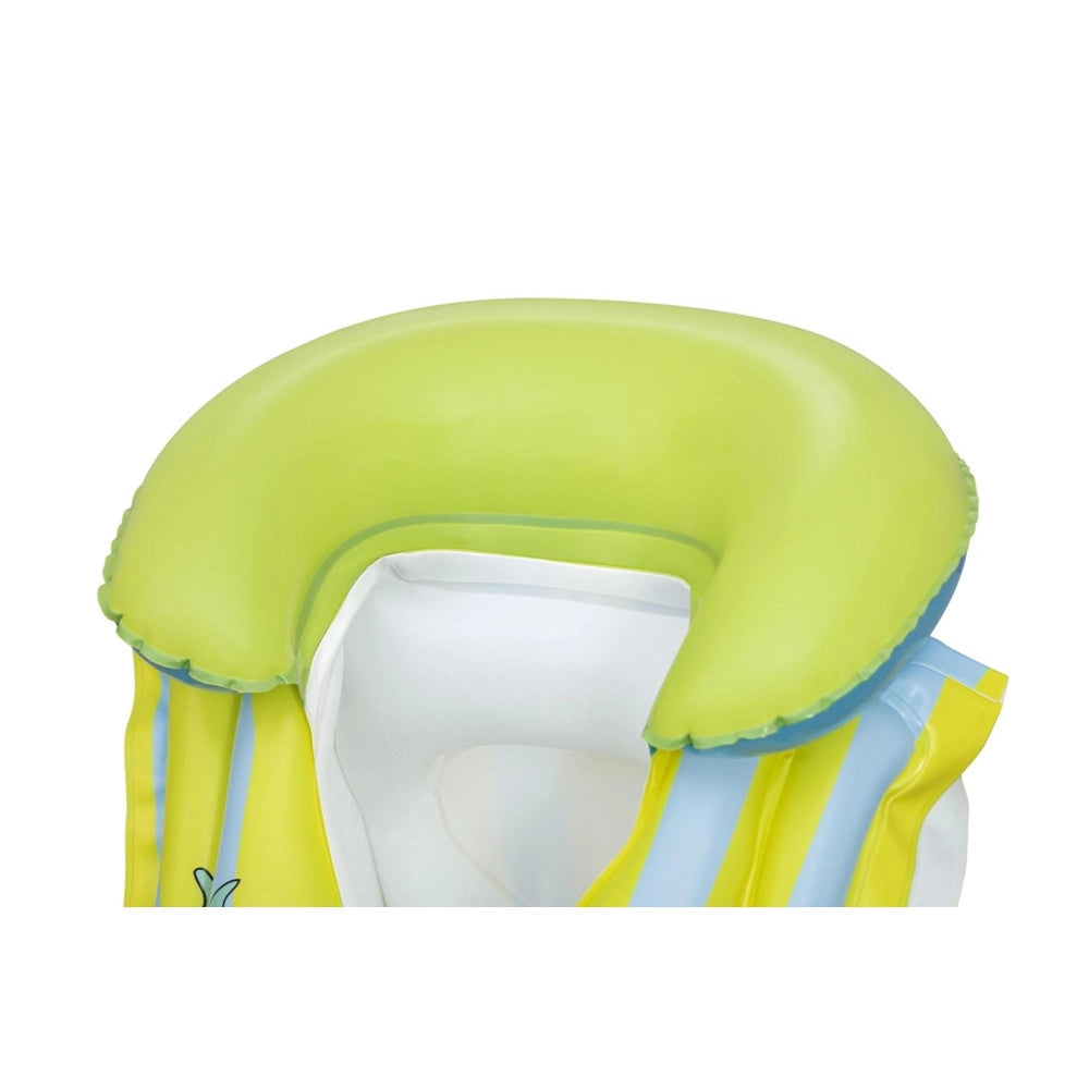 Trade Shop - Giubbino Da Nuoto Salvagente Gonfiabile Stitch Per Bambini 3-6anni Fibbie Regolabili 9104r -