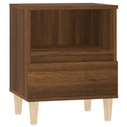 Comodino | Armadio da Notte | Mobiletto da notte Rovere Marrone 40x35x50 cm