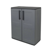 Mobile da Giardino Arisa, Armadio da Esterno un Ripiano Made in Italy, 68x37x84h cm Grigio