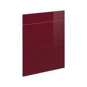 Vicco Frontale cucina Rosso lucido 59.6 x 70.4 cm frontale del mobile per mobile base con cassetti