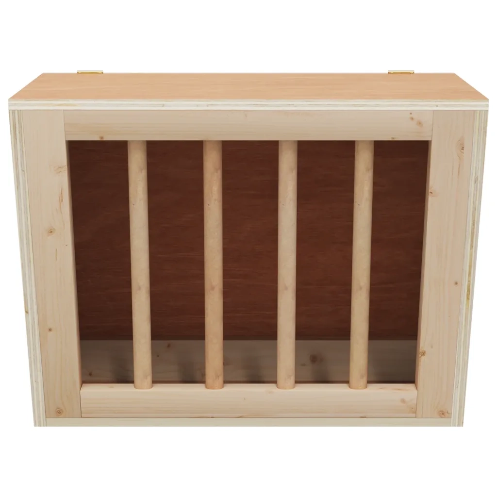 Mangiatoia per Conigli 25x18,5x20,5 cm Legno Massello di Abete 172423