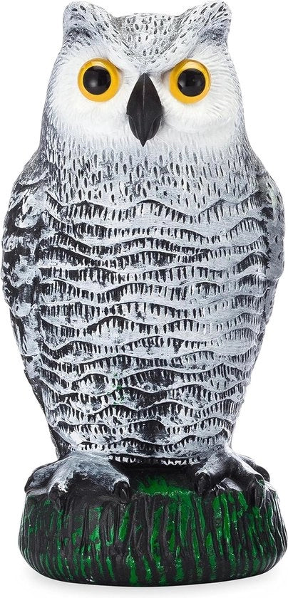 Uccellomimo con becco - 265 cm ombrello in plastica per spaventare gli uccelli - Strumenti per caccia agli uccelli - Falso gufo per spaventare gli uccelli all'aperto - per giardini e fattorie