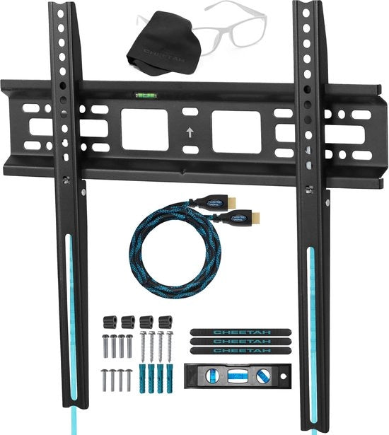 Montaggio per TV a parete per schermi da 51-140 cm (20-55") plasma, LED e LCD, distanza dal muro di solo 3 cm, VESA 420x400 e peso massimo 52 kg.