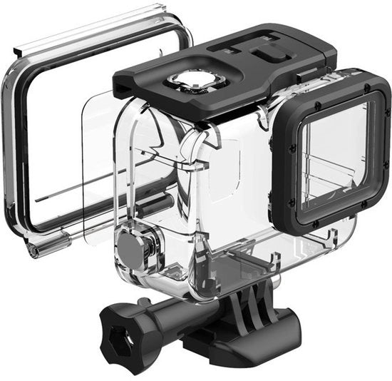 Case touchscreen idrorepellente per GoPro 5/6/7, idoneo per azione, immersione e protezione shock.