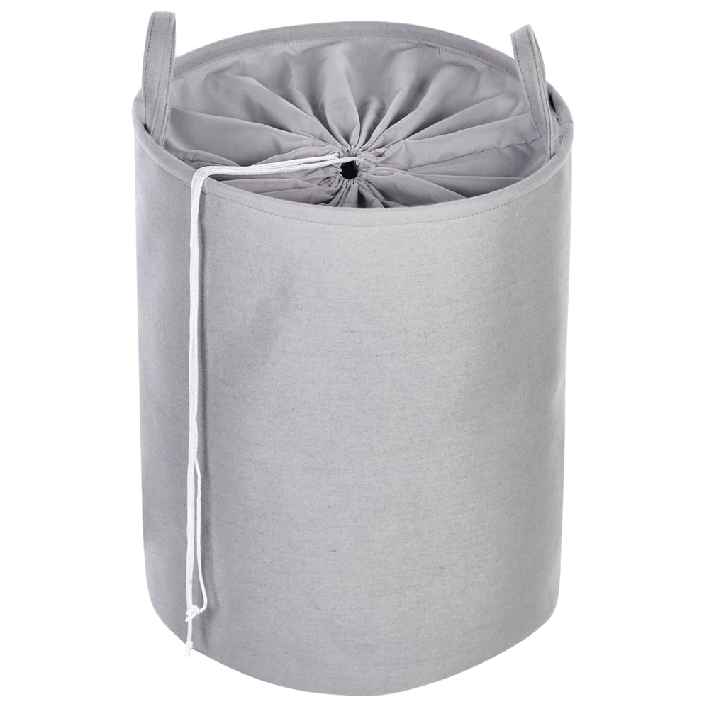 Set di 3 ceste portaoggetti in cotone bianco con copertura a coulisse Cestino per la biancheria Accessori pratici