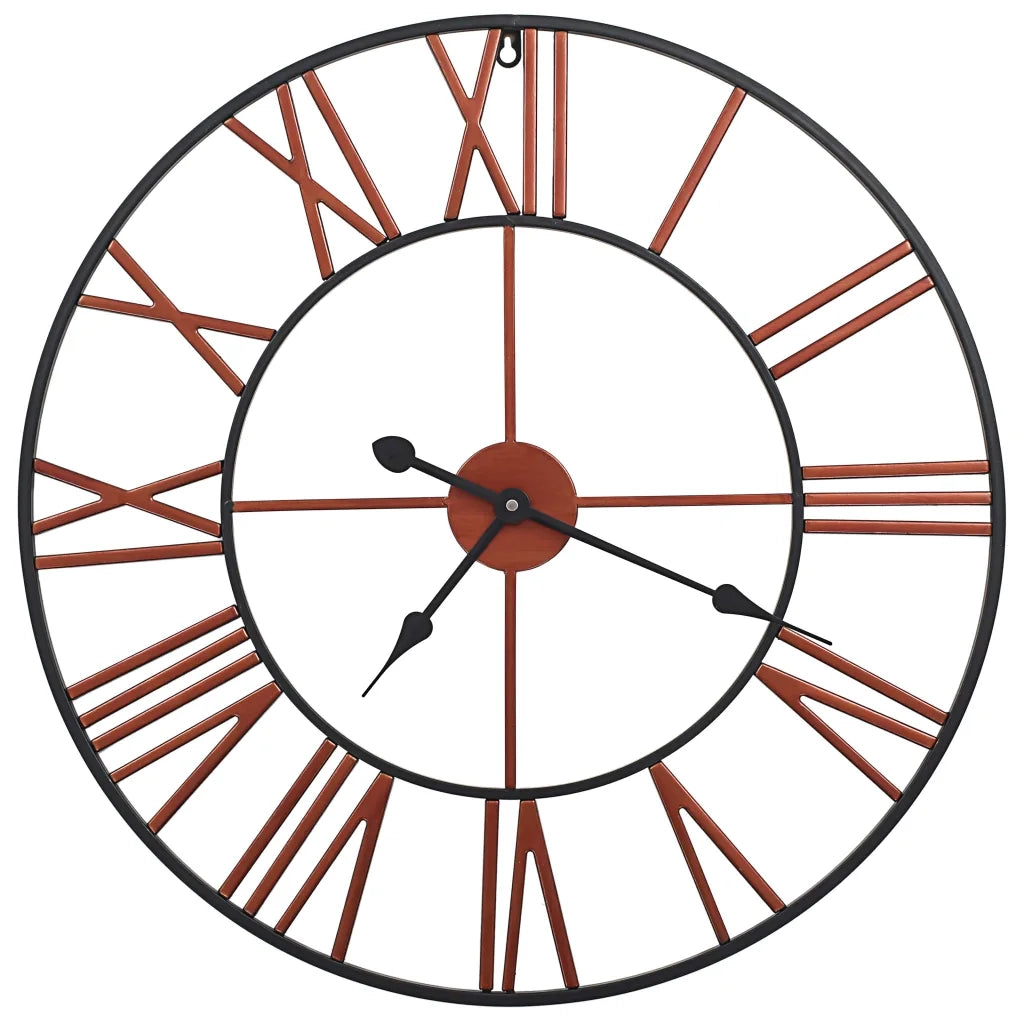 Orologio da Parete in Metallo 58 cm Rosso 283864