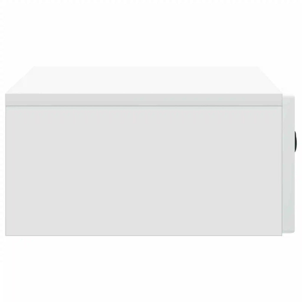 Tavolino da Parete Laterale Bianco 59 x 34,5 x 17 cm 898145