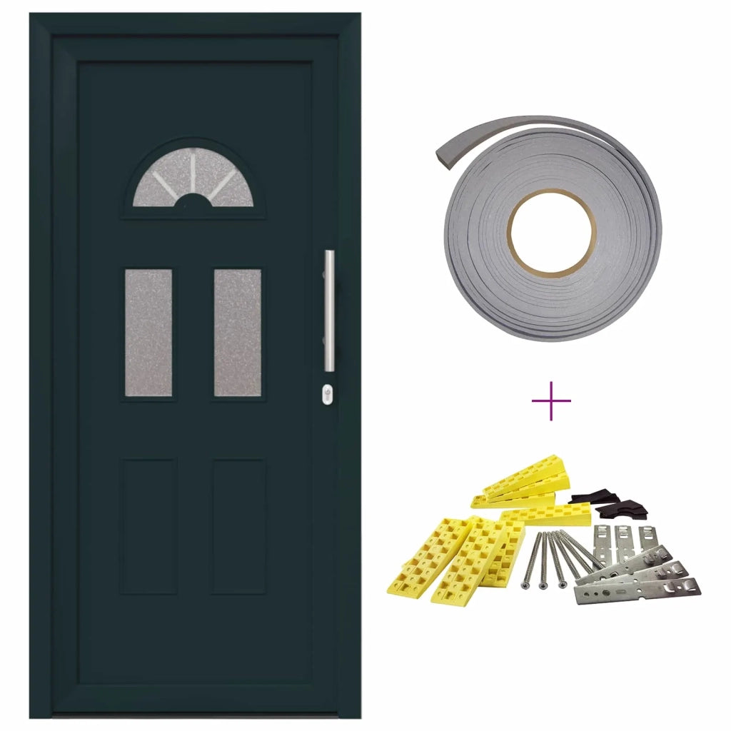 Porta Frontale Antracite 98 x 208 cm PVC