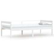 Letto singolo | Letto per adulti | Dormeuse Estraibile senza Materasso Bianca Legno Pino 90x200 cm