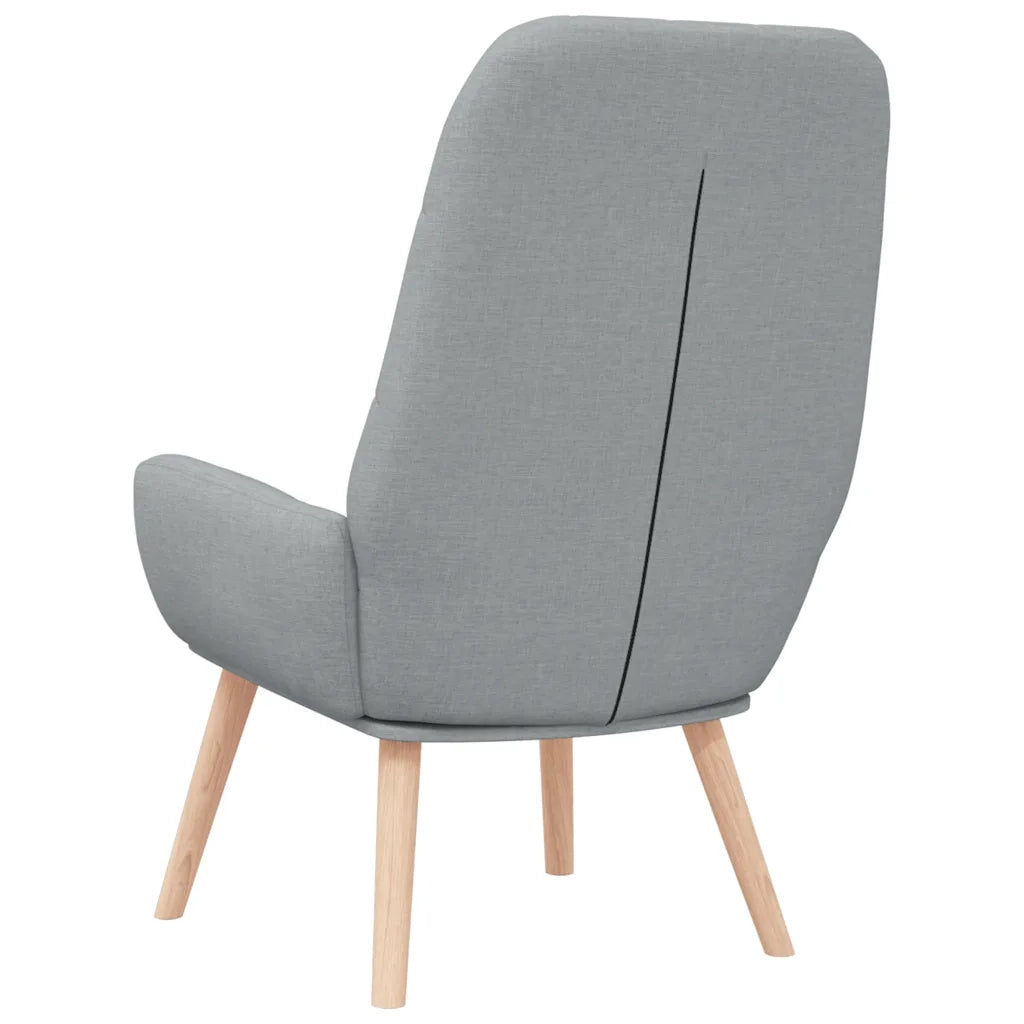 Sedia Relax Grigio Chiaro in Tessuto 4102643